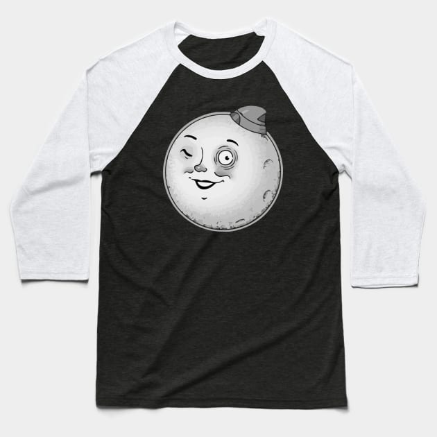 Moon Head The Outer Worlds Baseball T-Shirt by Starquake